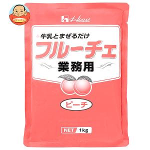 【送料無料】★まとめ買い★　ハウス　業務用フルーチェ（ピーチ)　１ｋｇ　×6個【イージャパンモール】 ハウス食品 業務用フルーチェ ピーチ 1kg×6袋入｜ 送料別 : 味園