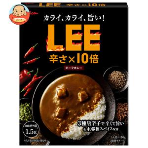 江崎グリコ ビーフカレーLEE 辛さ×10倍 180g×10個入｜ 送料別