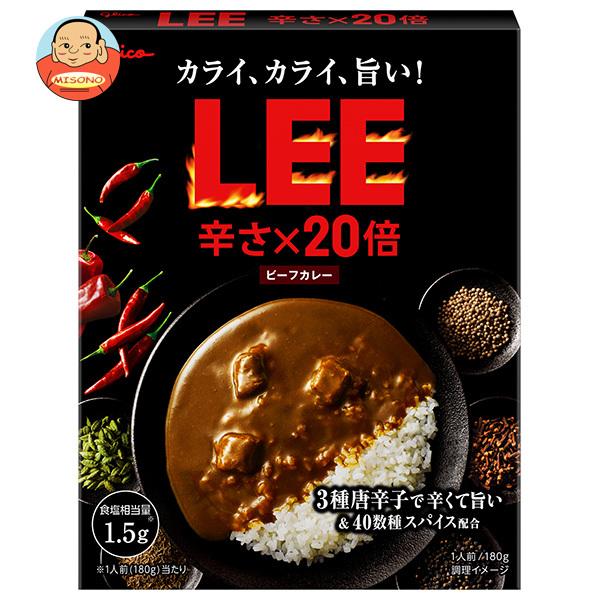 江崎グリコ ビーフカレーLEE 辛さ×20倍 180g×10個入｜ 送料別
