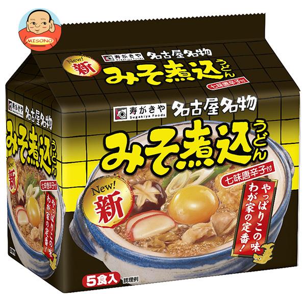 寿がきや みそ煮込うどん 5食パック 460g(92g×5食)×6袋入