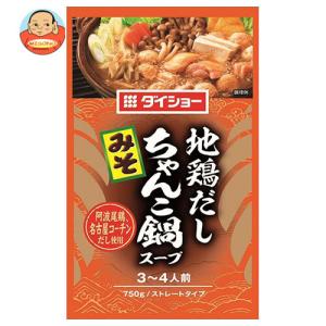 ダイショー 地鶏だしちゃんこ鍋スープ みそ 750g×10袋入