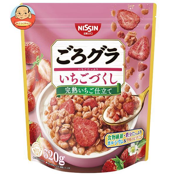 【送料無料・メーカー/問屋直送品・代引不可】日清シスコ ごろグラ いちごづくし 320g×6袋入