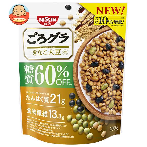 日清シスコ ごろグラ 糖質60%オフ きなこ大豆 300g×6袋入｜ 送料別