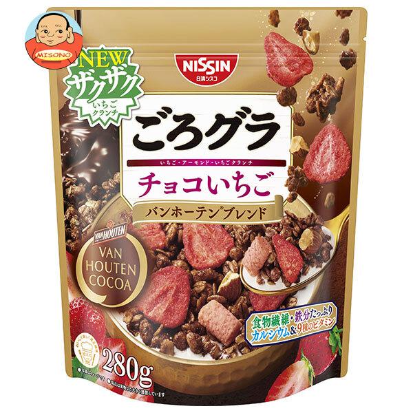 日清シスコ ごろグラ チョコいちご バンホーテンブレンド 280g×6袋入｜ 送料別