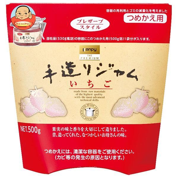 カンピー ザ プレミアム 手造りジャム いちご つめかえ用 500g×6袋入｜ 送料別
