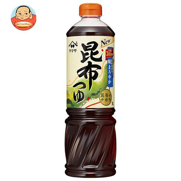 ヤマサ醤油 昆布つゆ 1Lペットボトル×12本入