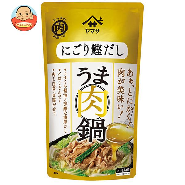 ヤマサ醤油 うま肉鍋つゆ にごり鰹だし 750gパウチ×12袋入｜ 送料別