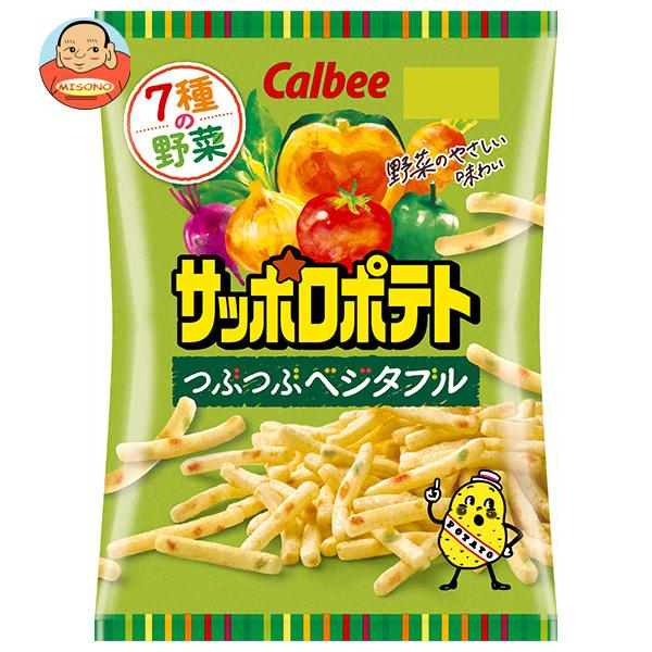 【送料無料・メーカー/問屋直送品・代引不可】カルビー サッポロポテト つぶつぶベジタブル 72g×1...