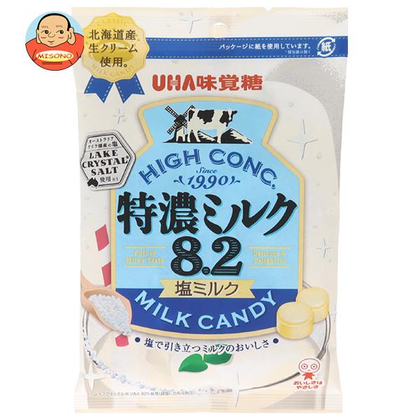 UHA味覚糖 特濃ミルク8.2 塩ミルク 75g×6袋入｜ 送料別