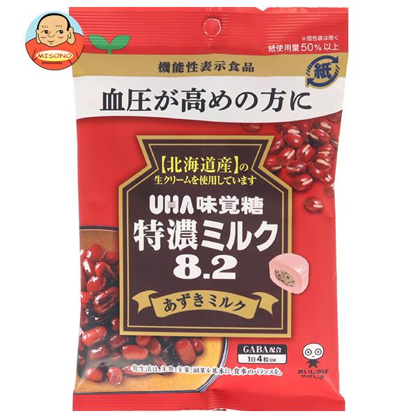 UHA味覚糖 特濃ミルク8.2 あずきミルク 93g×6袋入｜ 送料別