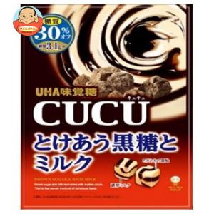 UHA味覚糖 味覚糖 CUCU とけあう黒糖とミルク 80g×6入 (キュキュ