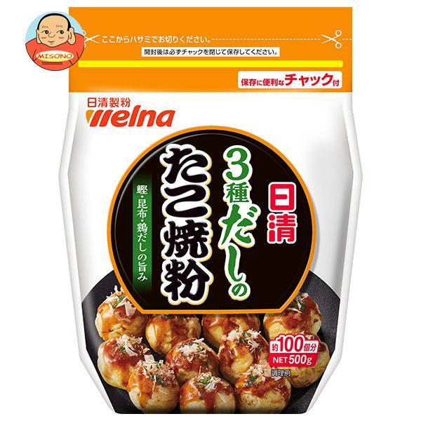 日清ウェルナ 日清 3種だしのたこ焼粉 500g×12袋入