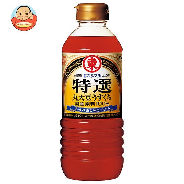 ヒガシマル醤油 特選丸大豆うすくちしょうゆ 500mlペットボトル×12本入｜ 送料別