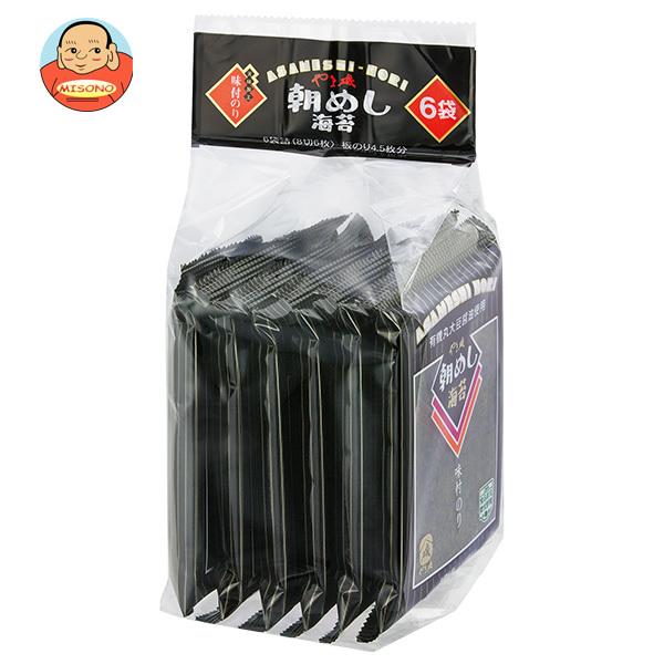 やま磯 朝めし海苔 6袋詰(8切6枚)×30袋入｜ 送料別