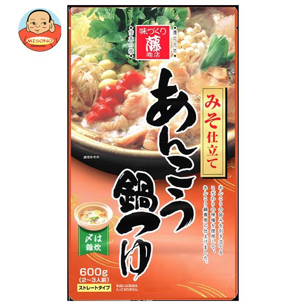 藤商店 あんこう鍋つゆ みそ仕立て 600g×10袋入｜ 送料別
