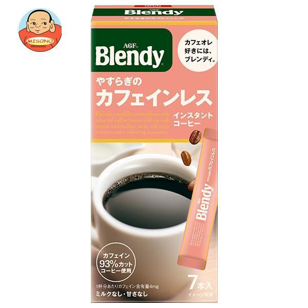 AGF ブレンディ パーソナルインスタントコーヒー やすらぎのカフェインレス (2g×7本)×24箱...