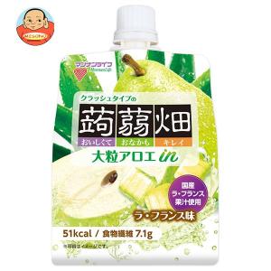 マンナンライフ 大粒アロエin クラッシュタイプの蒟蒻畑 ラ・フランス味 150gパウチ×30本入