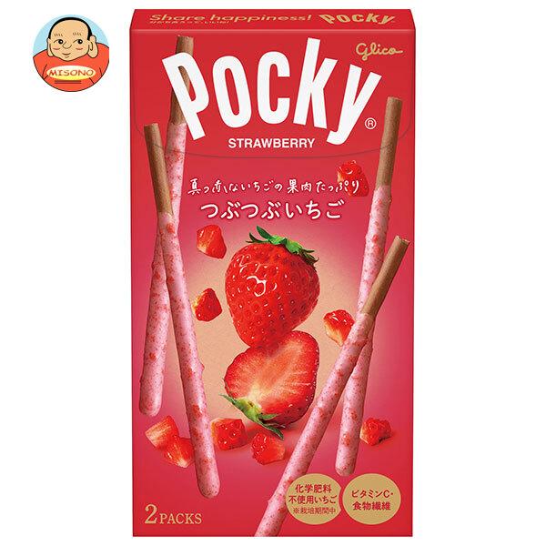 江崎グリコ つぶつぶいちごポッキー 2袋×10箱入｜ 送料別