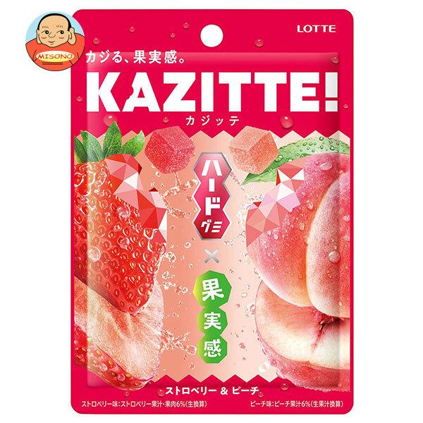 ロッテ カジッテ ストロベリー&amp;ピーチ 80g×10個入｜ 送料別