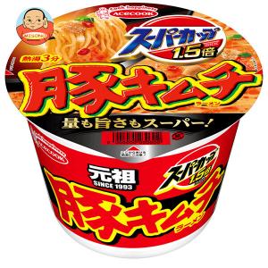 エースコック スーパーカップ1．5倍 新・豚キムチラーメン