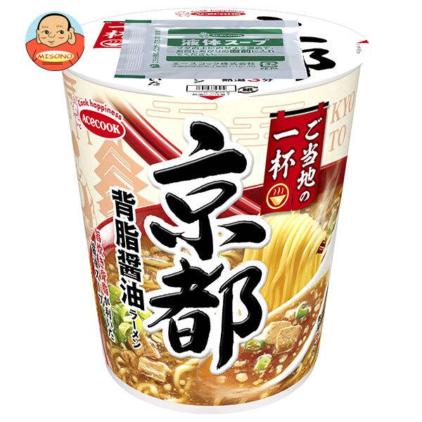 エースコック ご当地の一杯 京都 背脂醤油ラーメン 62g×12個入｜ 送料別