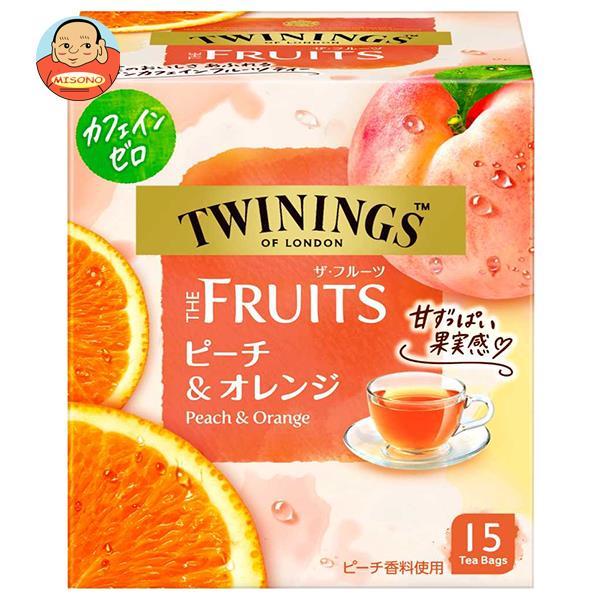 片岡物産 トワイニング THE FRUITS(ザ・フルーツ)ピーチ＆オレンジ 15袋×24個入
