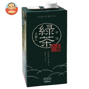 三井農林 ホワイトノーブル 宇治玉露入り緑茶 1L紙パック×6本入