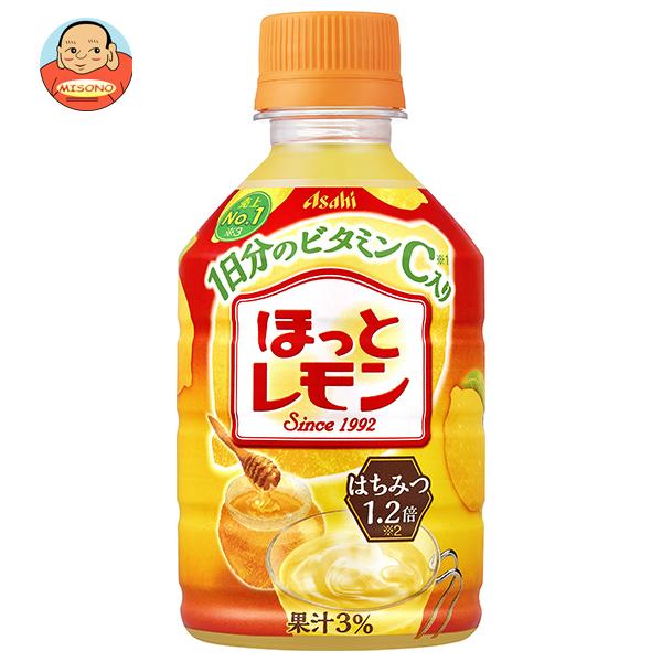 アサヒ飲料 【HOT用】ほっとレモン 280mlペットボトル×24本入｜ 送料別