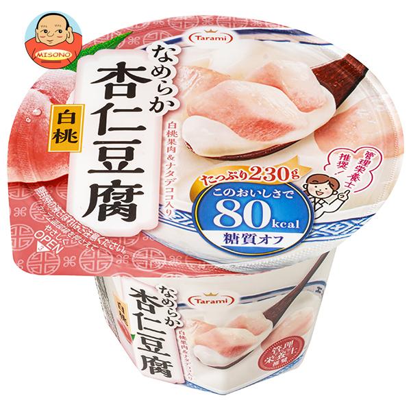 たらみ Tarami なめらか杏仁豆腐 白桃 80kcal 230g×24(6×4)個入｜ 送料別