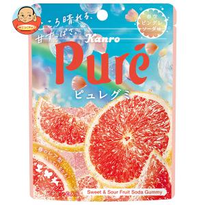 Pure(カンロ) カンロ ピュレグミ 青空ピングレソーダ 52g×6袋 : お菓子