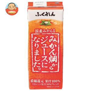 ふくれん みかん畑からジュースになりました。 200ml紙パック×24本入｜味園サポート ヤフー店