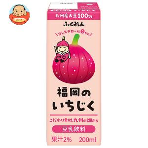 ふくれん 豆乳飲料 福岡のいちじく 200ml紙パック×24本入｜ 送料別