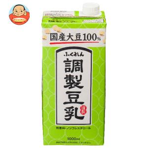 ふくれん 国産大豆100% 調製豆乳 1000ml紙パック×12(6×2)本入｜ 送料別
