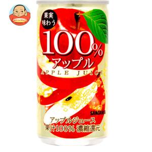 サンガリア 果実味わう 100% アップルジュース 190g缶×30本入｜味園サポート ヤフー店