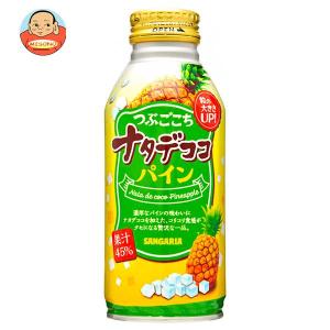 サンガリア つぶごこち ナタデココ パイン 380gボトル缶×24本入