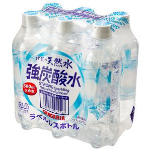 サンガリア 伊賀の天然水 強炭酸水 ラベルレス...の詳細画像1