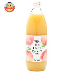 長野興農 信州 まるごと桃いちばん 1L瓶×6本入