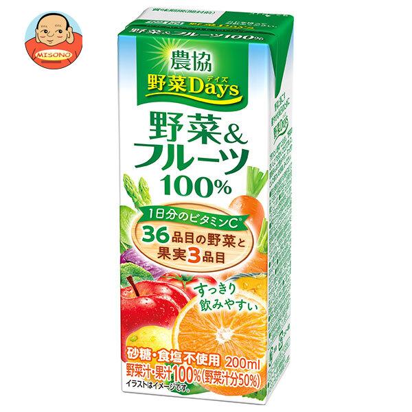 雪印メグミルク 農協 野菜Days 野菜&amp;フルーツ100% 200ml紙パック×18本入｜ 送料別