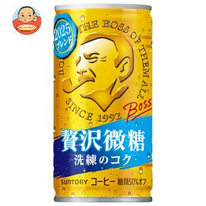 SUNTORY ボス 無糖ブラック ( 185g×30本入 )/ BOSS コーヒー 缶