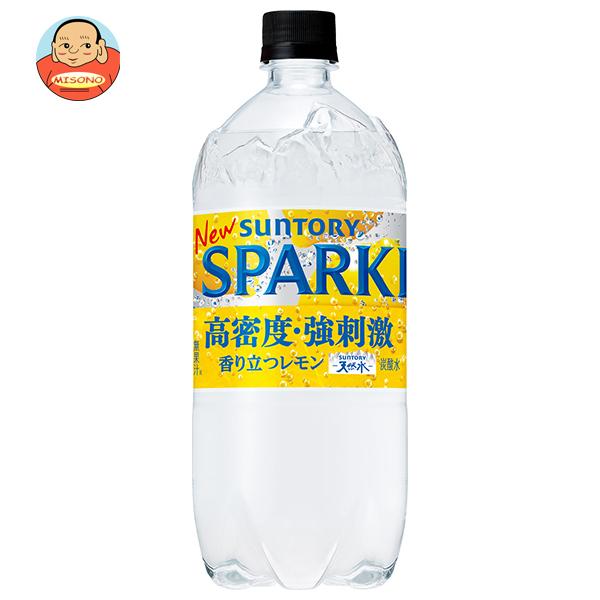 サントリー 天然水SPARKLING(スパークリング)レモン 1050mlペットボトル×12本入｜ ...