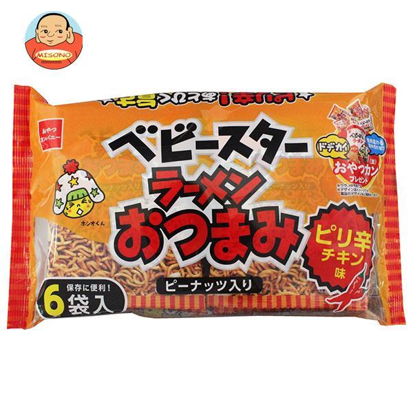 おやつカンパニー ベビースター ラーメンおつまみ6P ピリ辛チキン味 138g(23g×6)×15袋...