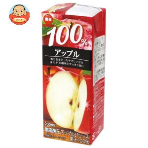 毎日牛乳 毎日 100％アップル 200ml紙パック×24本入