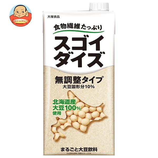 大塚食品 スゴイダイズ 無調整タイプ 1000ml紙パック×6本入｜ 送料別