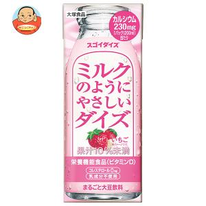 大塚食品 ミルクのようにやさしいダイズ いちご 200ml紙パック×24本入