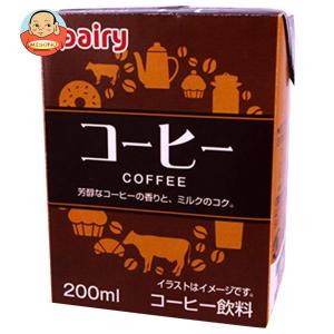 南日本酪農協同 デーリィ コーヒー 200ml紙パック×24本入｜misono-support