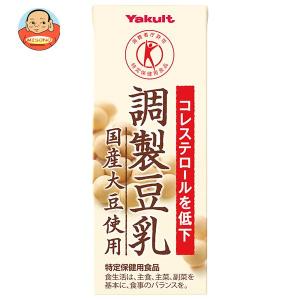 ヤクルト 調製豆乳 国産大豆使用【特定保健用食品 特保】 200ml紙パック×24本入｜味園サポート ヤフー店