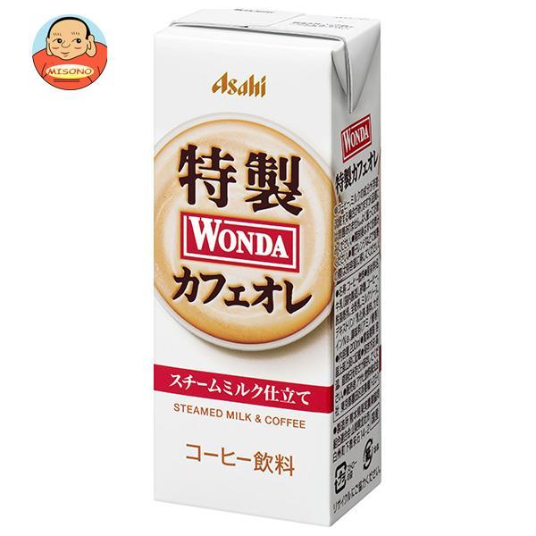 アサヒ飲料 WONDA(ワンダ) 特製カフェオレ 200ml紙パック×24本入