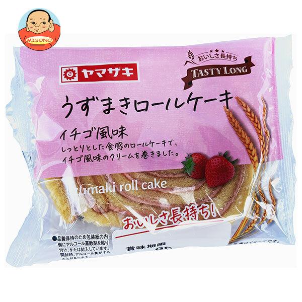 山崎製パン テイスティロング うずまきロールケーキ(イチゴ風味) 10個入｜ 送料別