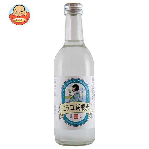 あきた美郷づくり ニテコ炭酸水 300ml瓶×24本入｜ 送料別
