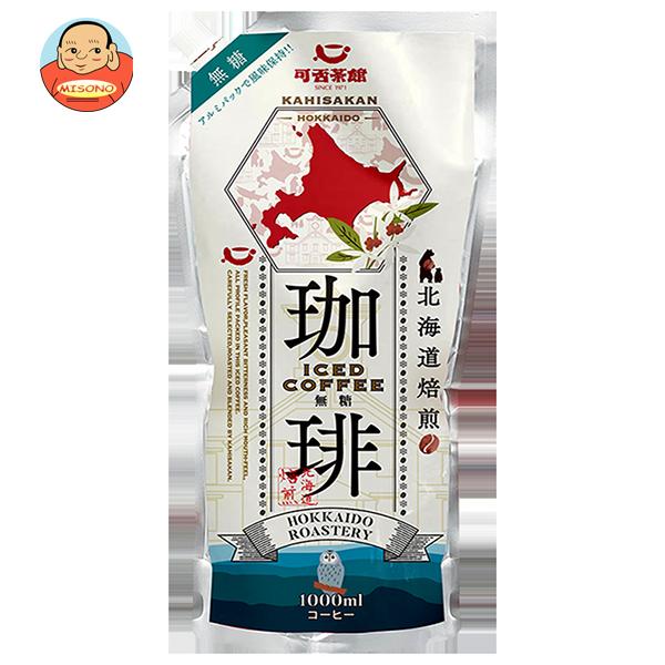 キャラバンコーヒー 可否茶館 アイスコーヒー パウチタイプ 無糖 1L×6本入｜ 送料別